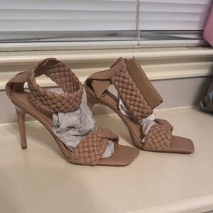 INC International Concepts Tan Braided Heels